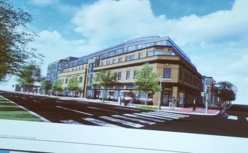 View from Pennsylvania Avenue and 11th Street, looking SE.