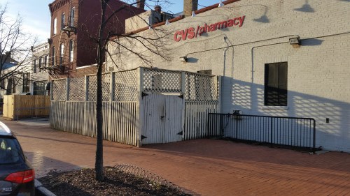 Ever wonder what's behind the trash enclosure on D Street behind CVS at 7th and Pennsylvania, SE?