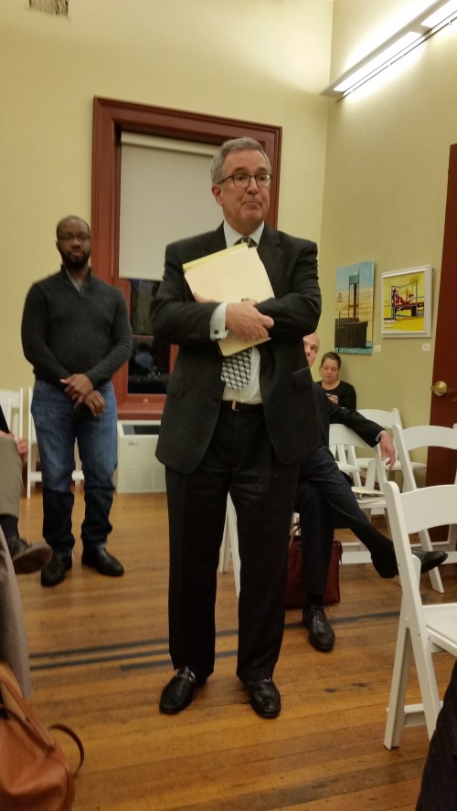 Attorney Andrew Klein addresses ANC6B Alcohol Beverage Control Committee