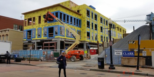 The North Building - with most of the affordable units - is scheduled for completion this fall