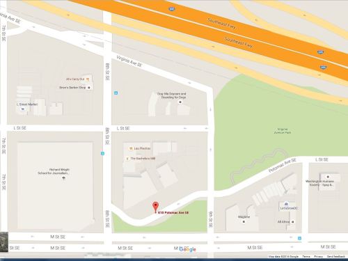 Map showing location of proposed rehab facility.  Courtesy of Google Maps.
