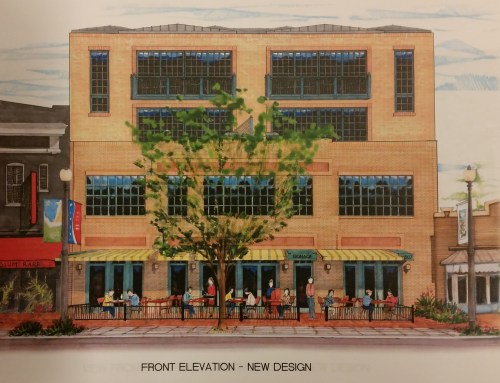 8th Street Elevation of the Proposed Mixed Use Building at 507 8th Street on Barracks Row