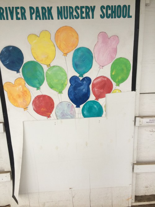 The River Park Nursery School Painting was the most severely damaged.  All photos courtesy of Steve Hagedorn.  