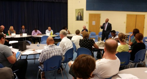Councilmember "Elect" Robert White at last night's ANC6A meeting