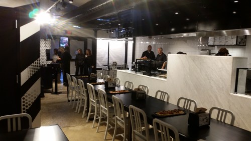 Wednesday night:  &pizza gets set for its grand opening on Thursday, October 20
