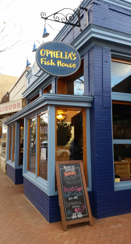 On Wednesday last, the Chesapeake Room reopened as Ophelia's Fish House on Barracks Row - 501 8th Street, SE.