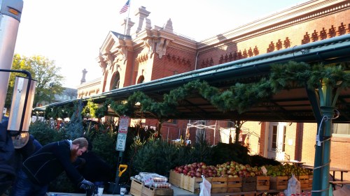 The holiday season arrives at Eastern Market. Saturday, November 26, 2016, circa 9:00am.