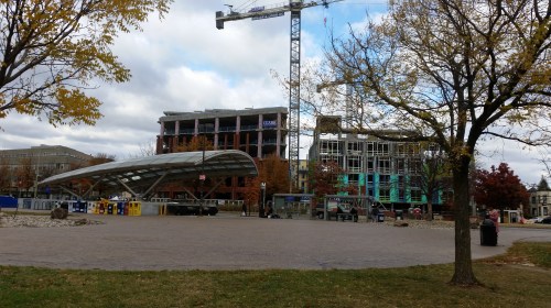 View of the Hine Project from in front of Hill's Kitchen. Saturday, November 26, 2016, circa 9:15am. 