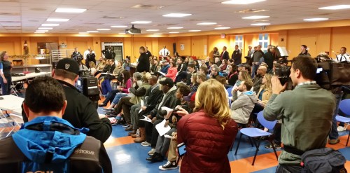 100 Plus showed up for last night's community crime meeting at St. Coletta's of Greater Washington