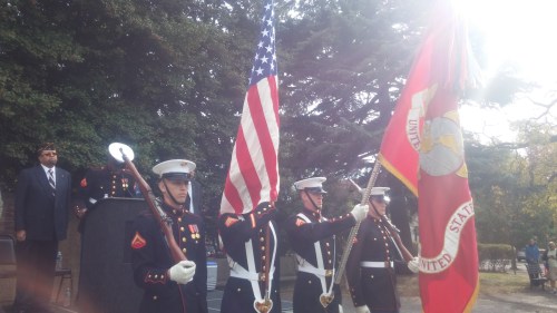 The Presentation of Colors by the United States Marine Corps Color Guard