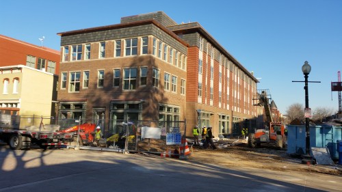 North Building, Hine project, from 7th and C Streets, SE, Tuesday, December 20.