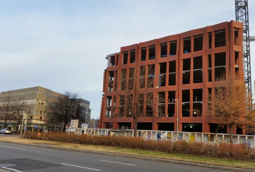 The Hine Project at year's end.  North Building, office component.  Photo:  December 31, 2016 