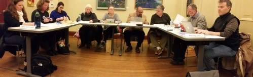 ANC6B, January 2017.  Left to Right.  Commissioners Aimee Grace, Denise Krepp, Diane Hoskins, Jennifer Samolyk, Kirsten Oldenburg, Chander Jayaraman, James Loots, Steve Hagendorn, Daniel Ridge.  (Absent:  Nick Burger)