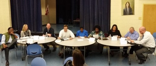 ANC6A Commissioners:   from left:  Calvin Ward, 08; Stephanie Zinny, 06; Michael Soderman, 03; Phil Toomajian, 02; (staff), Sondra Phillips-Gilbert; Marie-Claire Brown, 01; Matt Levy, 04; Patrick Malone, 05. 