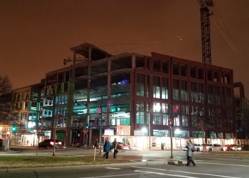 Hine Project, South Building, January 20, 2017, circa 7:30pm.