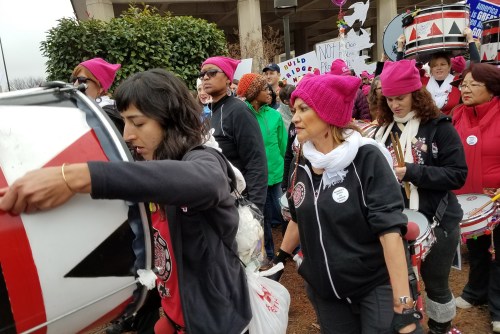 Batalá Washington All-Woman Drum Band making its way toward  Independence Avenue