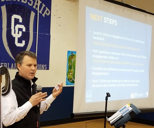 ANC6B Commissioner Daniel Ridge reiterated the preference for a community amenity expressed by the working groups at Saturday's meeting.