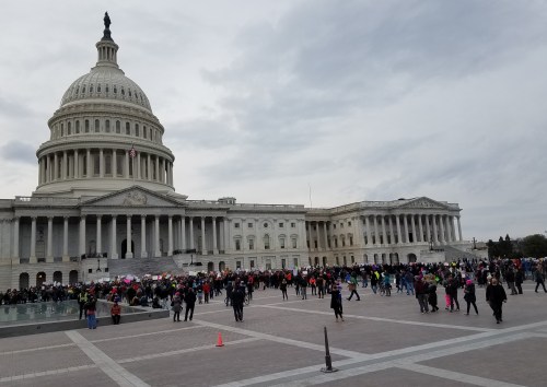 The scene at the U.S. Capitol Building, circa 3:30pm