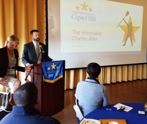 CM Allen followed Bower's lead in platforming her appreciation of the BID's work in supplementing city services. Allen noted that five of the city's ten BIDs are in Ward Six - and that a new one is being formed in Shaw.